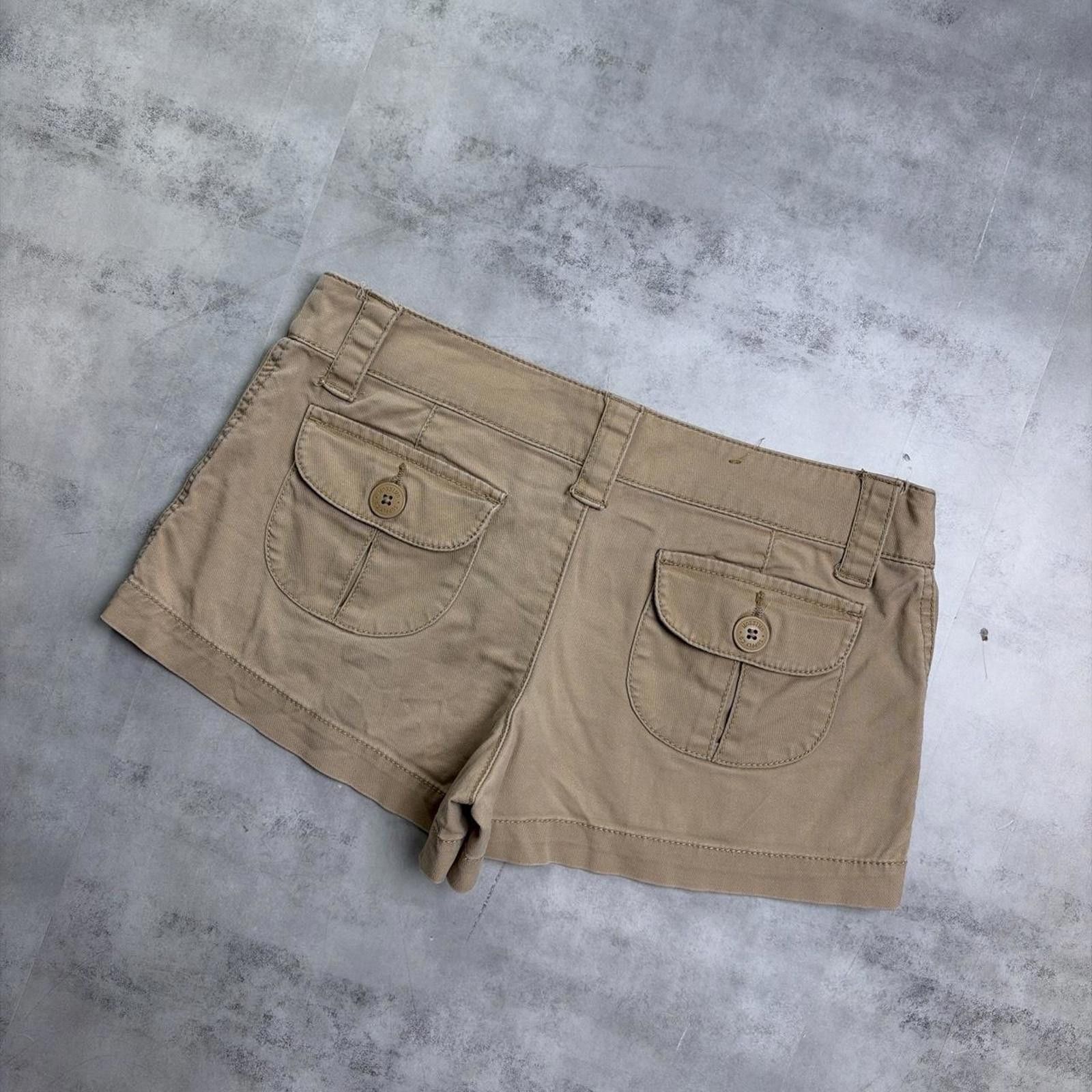 Mossimo Y2K Tan Mossimo Grunge Gothic Mini Shorts Size 30" / US 8 / IT 44 - 2 Thumbnail