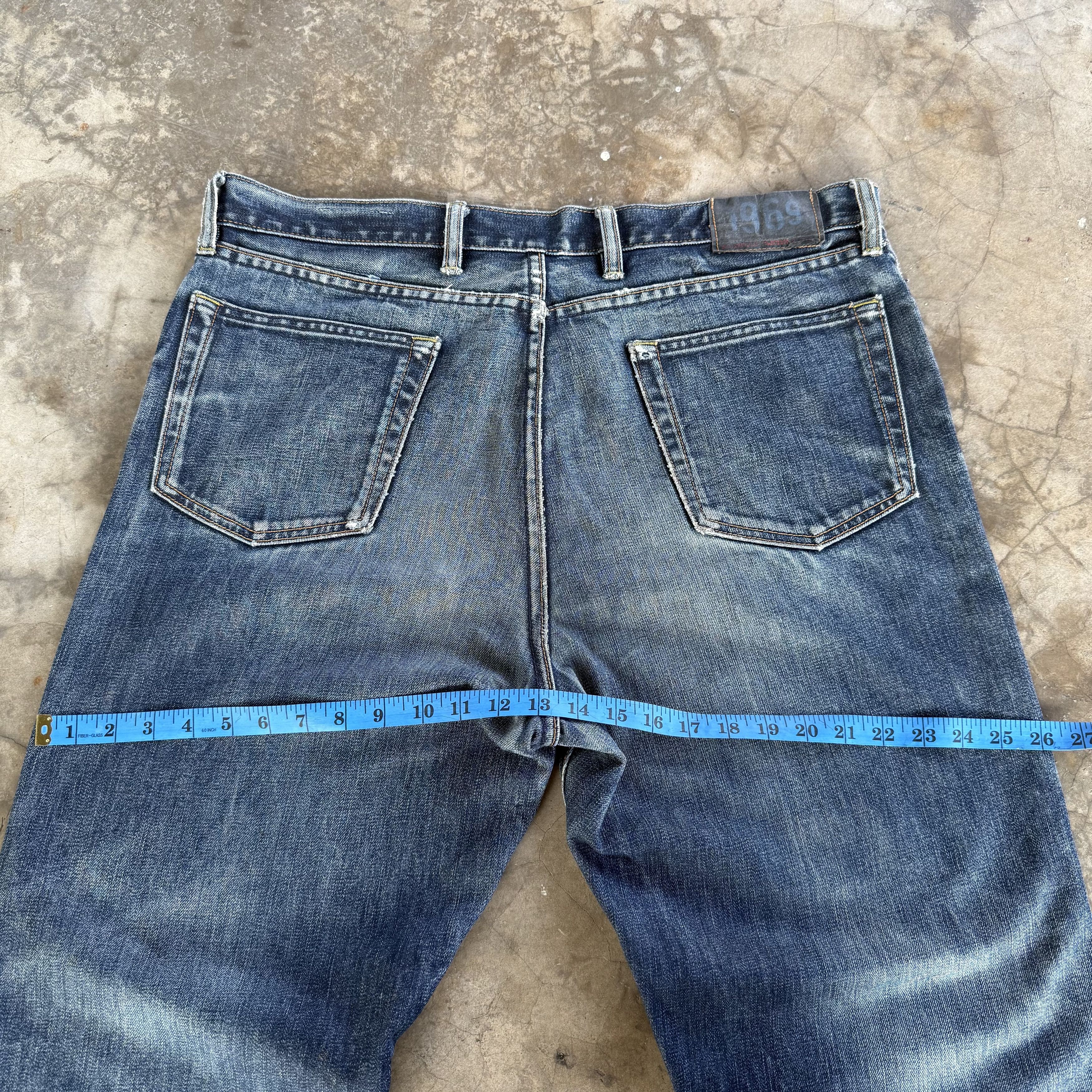 Japanese Brand Vintage Gap Faded Stone Wash Denim Jean W39 Size US 39 - 10 Thumbnail