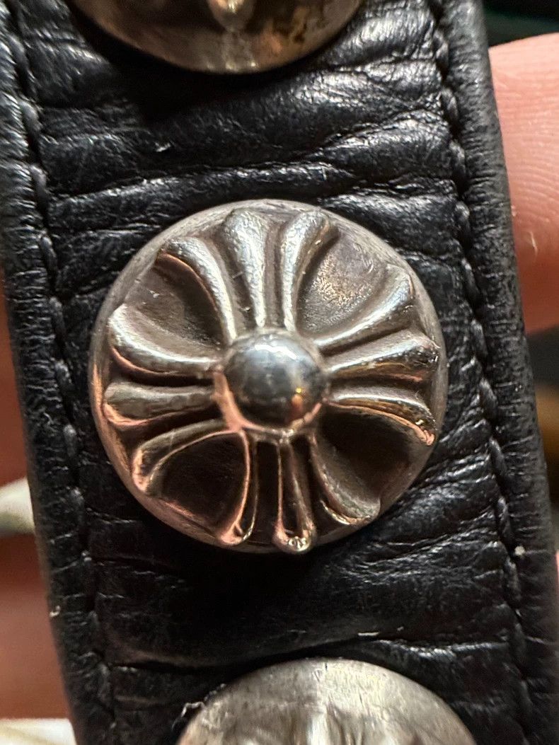 Chrome Hearts Chrome hearts Thirty character flower silver buckle leathe Size ONE SIZE - 7 Thumbnail