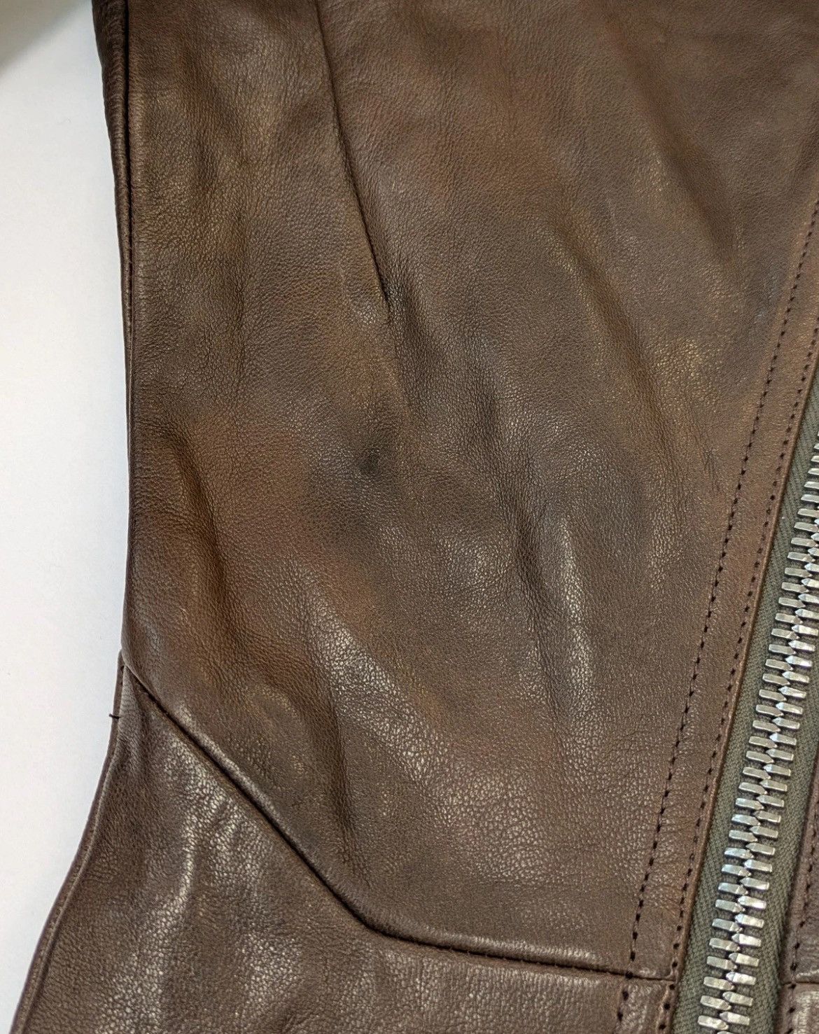 Rick Owens RICK OWENS Leather Flared Jeans W29 Size 29" - 8 Thumbnail