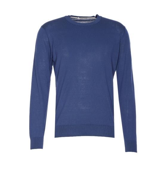Paolo Pecora PAOLO PECORA Men Sweater A002 F2006802 Blue Size US M / EU 48-50 / 2 - 1 Thumbnail