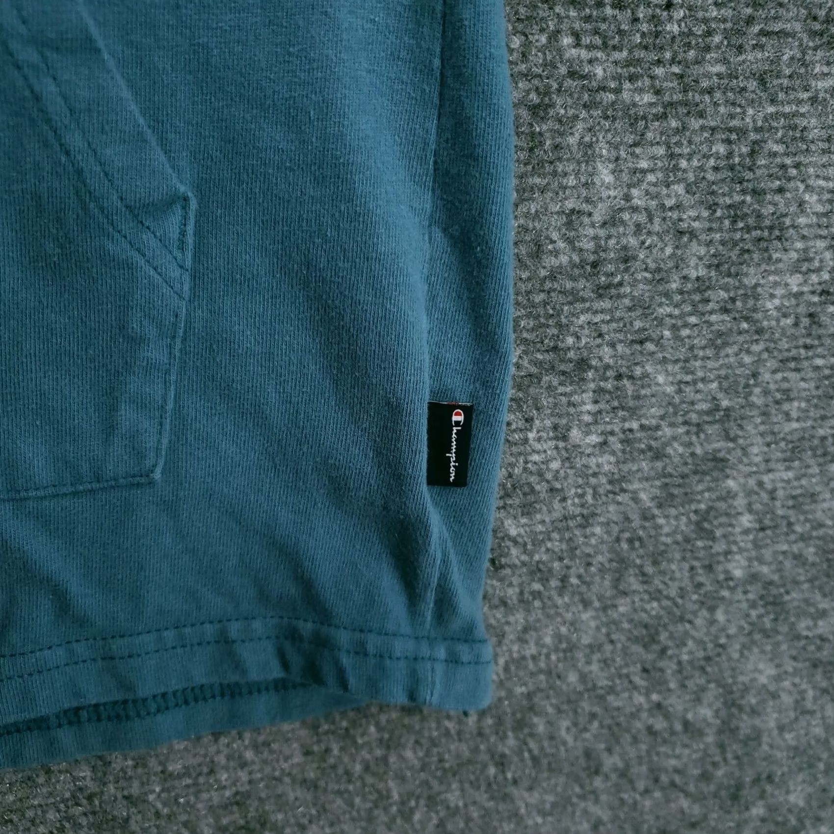 Champion Champion Hoodie Men S Small Teal Green Midweight Jersey Sweatshirt Knit Pullover Size US S / EU 44-46 / 1 - 7 Thumbnail