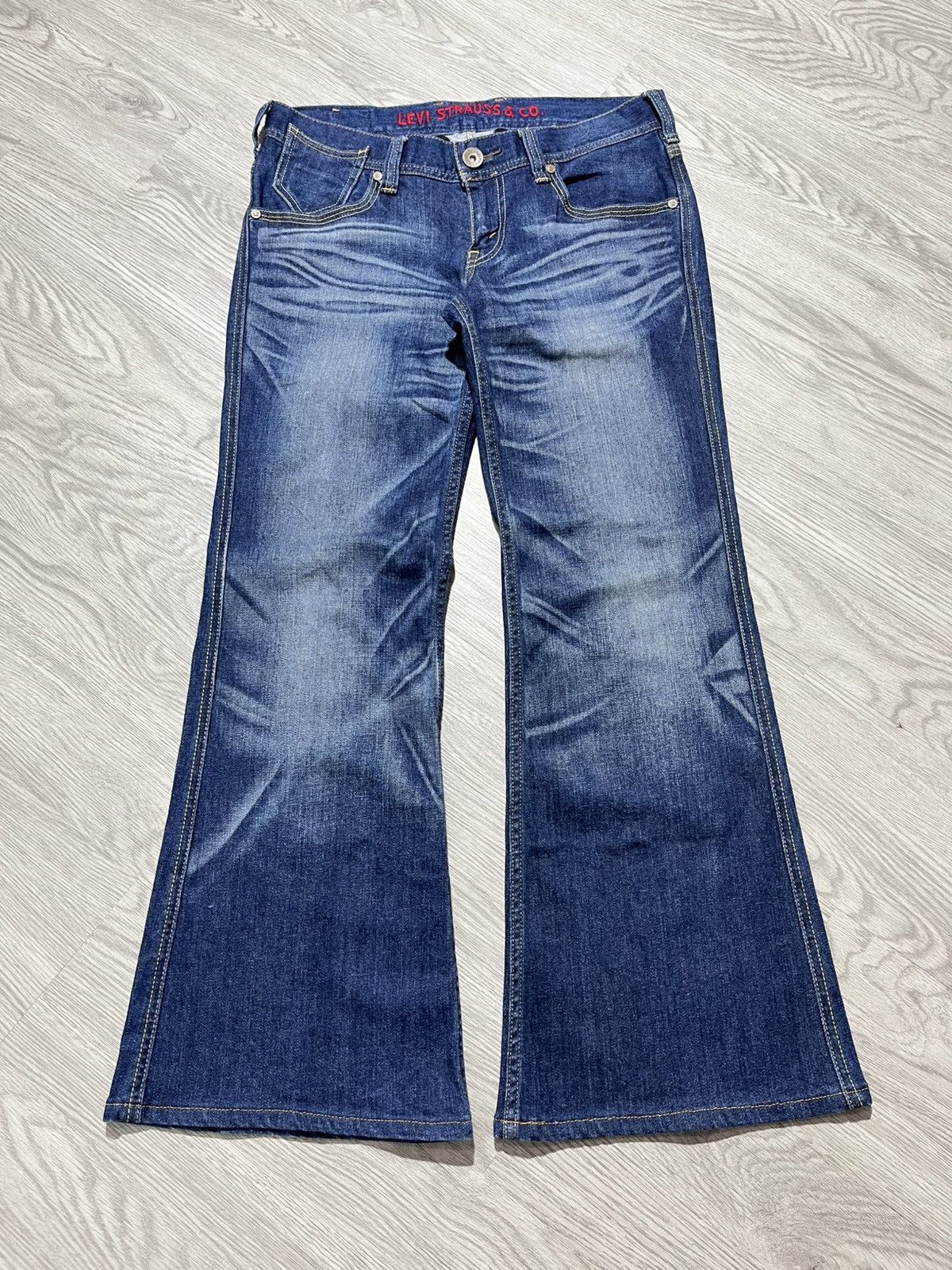 Japanese Brand Vintage Levis Buckleback Bootcut Clawmark Flared Jeans Pants Size US 30 / EU 46 - 1 Thumbnail