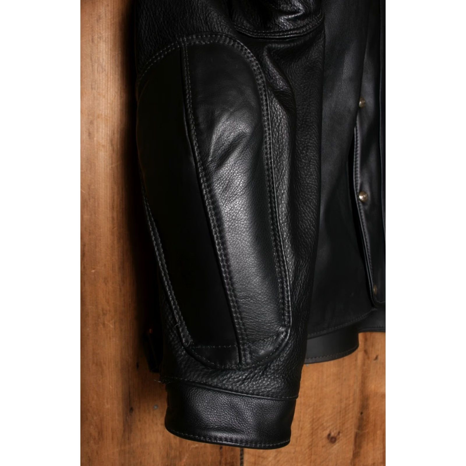 Vintage VINTAGE Stone Lake Leatherworks Custom Made Black Leather Motorcycle Jacket ≈ Sz. 3XL Mens Leather Jacket Motorcycle Black 3XL Size US XXL / EU 58 / 5 - 5 Thumbnail