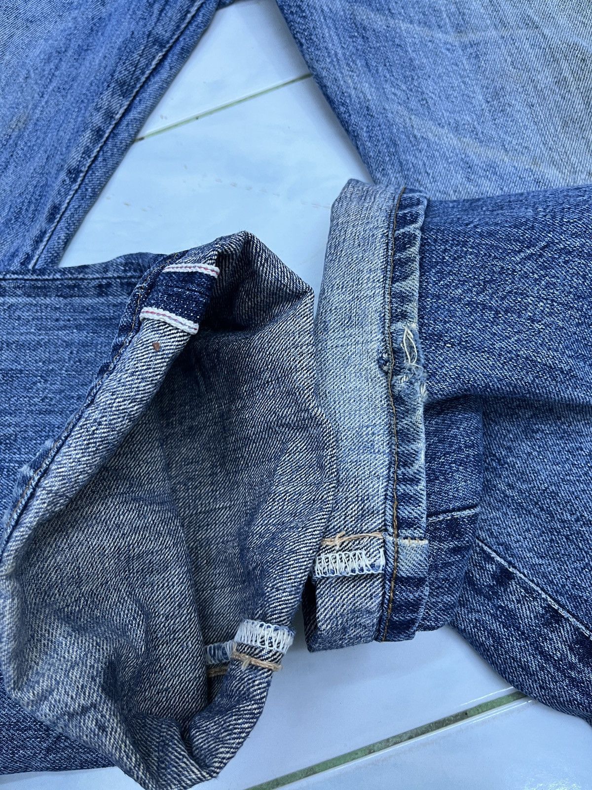 Vintage 🔥🔥🔥ARCHIVE SMITH SELVEDGE DENIM Size US 30 / EU 46 - 16 Thumbnail