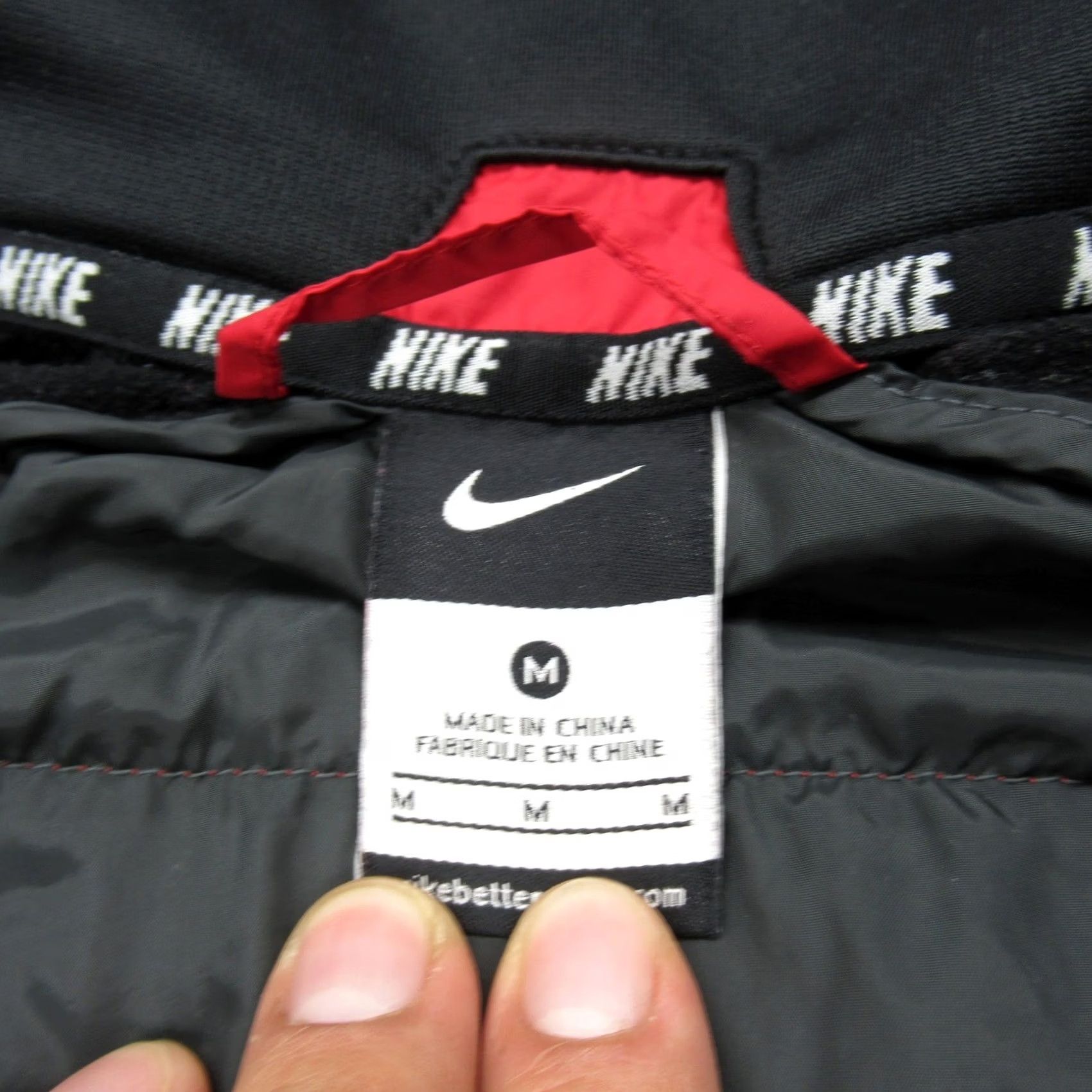 Nike Nike Jacket Mens M Red Black Pockets Full Zip Insulated Windbreaker Polyester Lining Polyester Logo Zipper Outdoor Casual Athletic Size US M / EU 48-50 / 2 - 4 Thumbnail