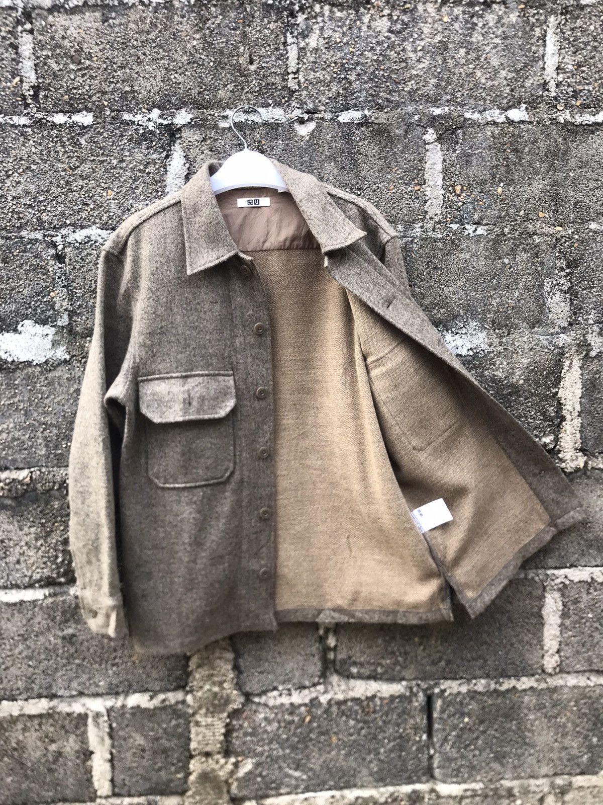 Lemaire × Uniqlo ⚡️Christopher Lemaire Uniqlo Wool Button Chore Shirt Jacket Size US S / EU 44-46 / 1 - 8 Thumbnail