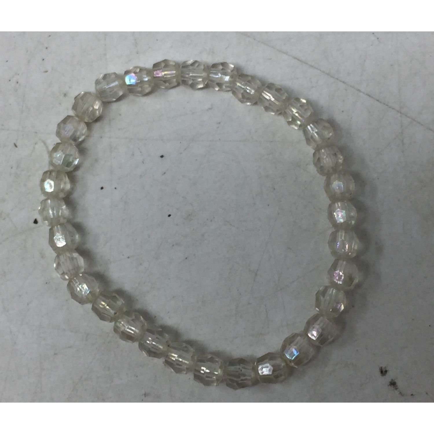 Other Women's/Girl's Clear Faceted Bead Bracelet Size ONE SIZE - 3 Thumbnail