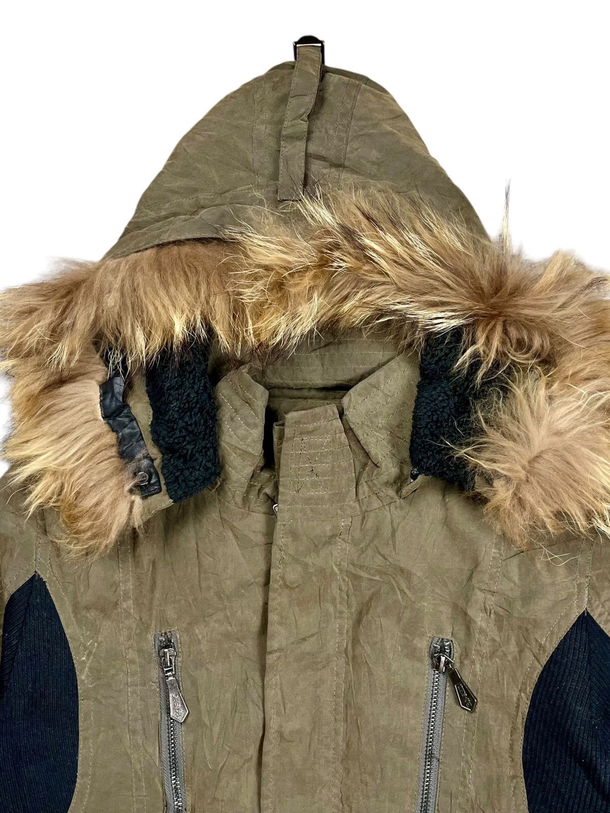 BUFFALO BOBS 2000s Berning-Sho- Apocalypse Style Fur Hoodie Parka Size US M / EU 48-50 / 2 - 6 Thumbnail