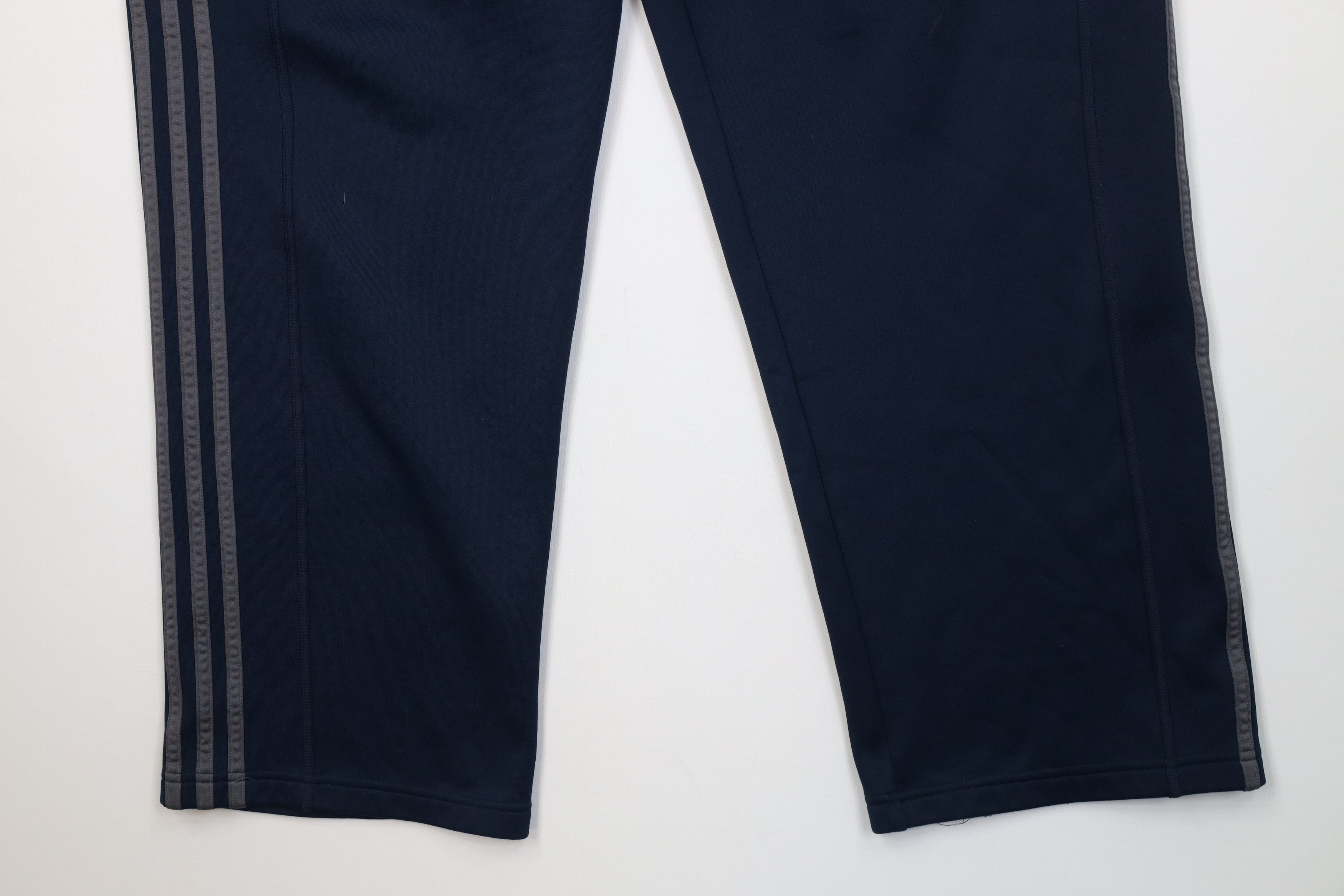 Adidas Vintage Y2K Adidas Striped Wide Leg Sweatpants Pants Blue Size US 40 / EU 56 - 4 Thumbnail