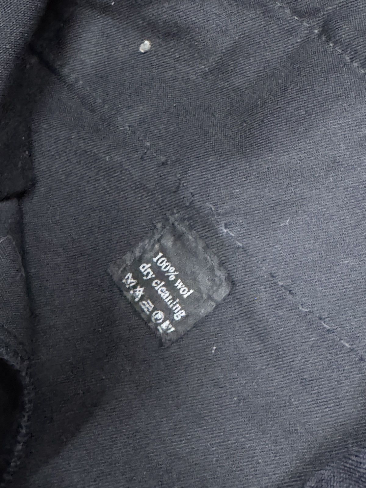 Vintage 1980s Wool Suit Pants Baggy Trousers Blend Balenciaga Rick Size US 36 / EU 52 - 4 Thumbnail