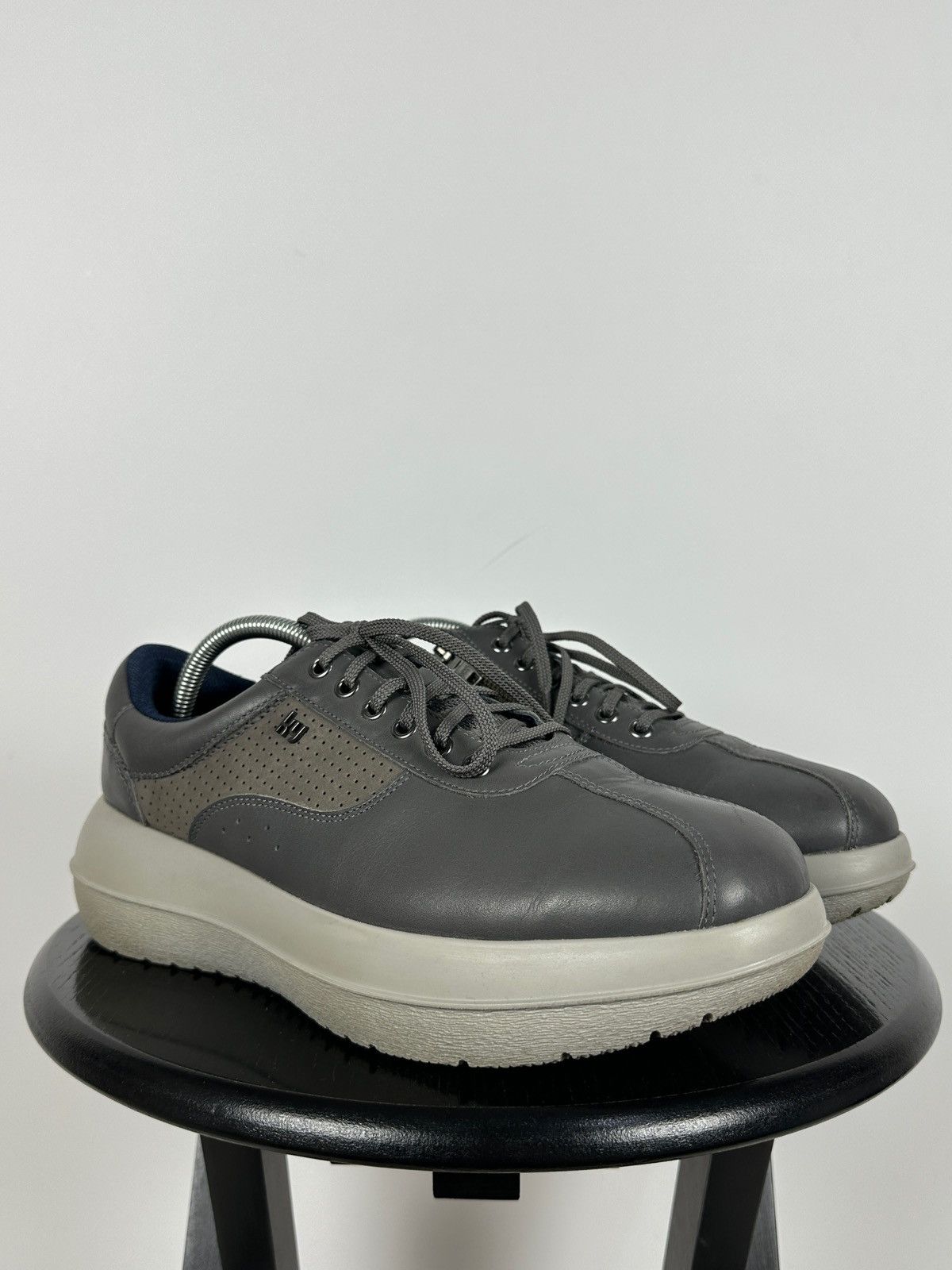 Kybun Kybun Gray Leather Orthopedic Comfort Sneakers Size US 9.5 / EU 42-43 - 11 Thumbnail