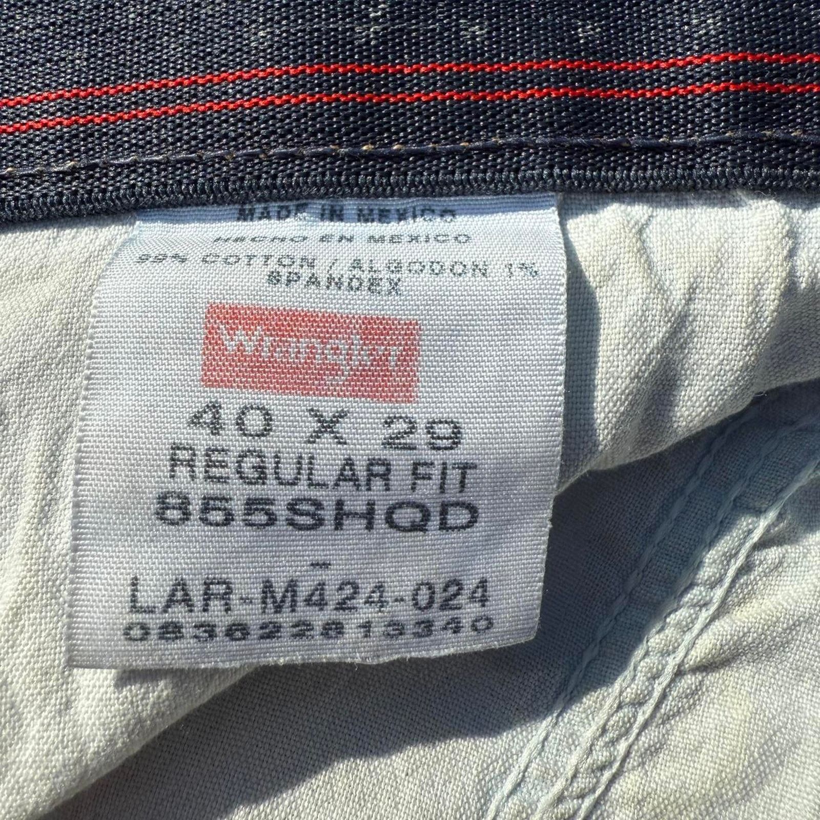 Wrangler Wrangler Straight Fit Baggy Jeans 40x29 Medium Wash Size US 40 / EU 56 - 2 Thumbnail