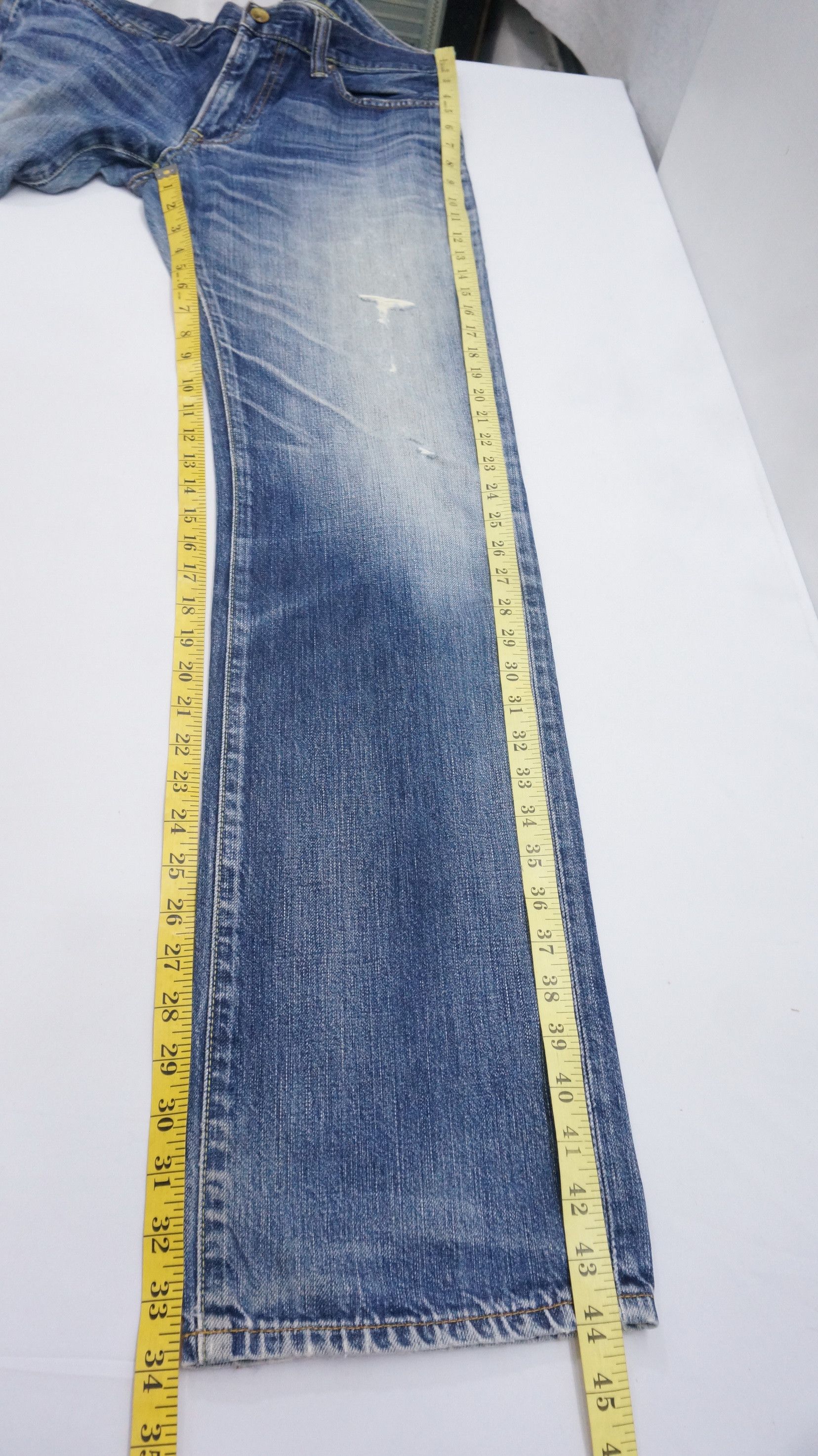 Japanese Brand Uniqlo Jeans UJ S002 Distressed Ripped Vintage Jeans W34 Size US 34 / EU 50 - 10 Thumbnail