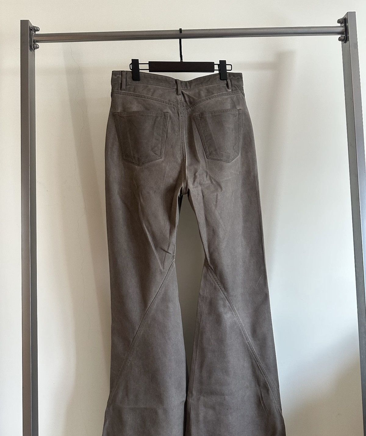 Rick Owens Rick Owens Bias Spared Flare Waxed Jeans Size US 32 / EU 48 - 2 Thumbnail
