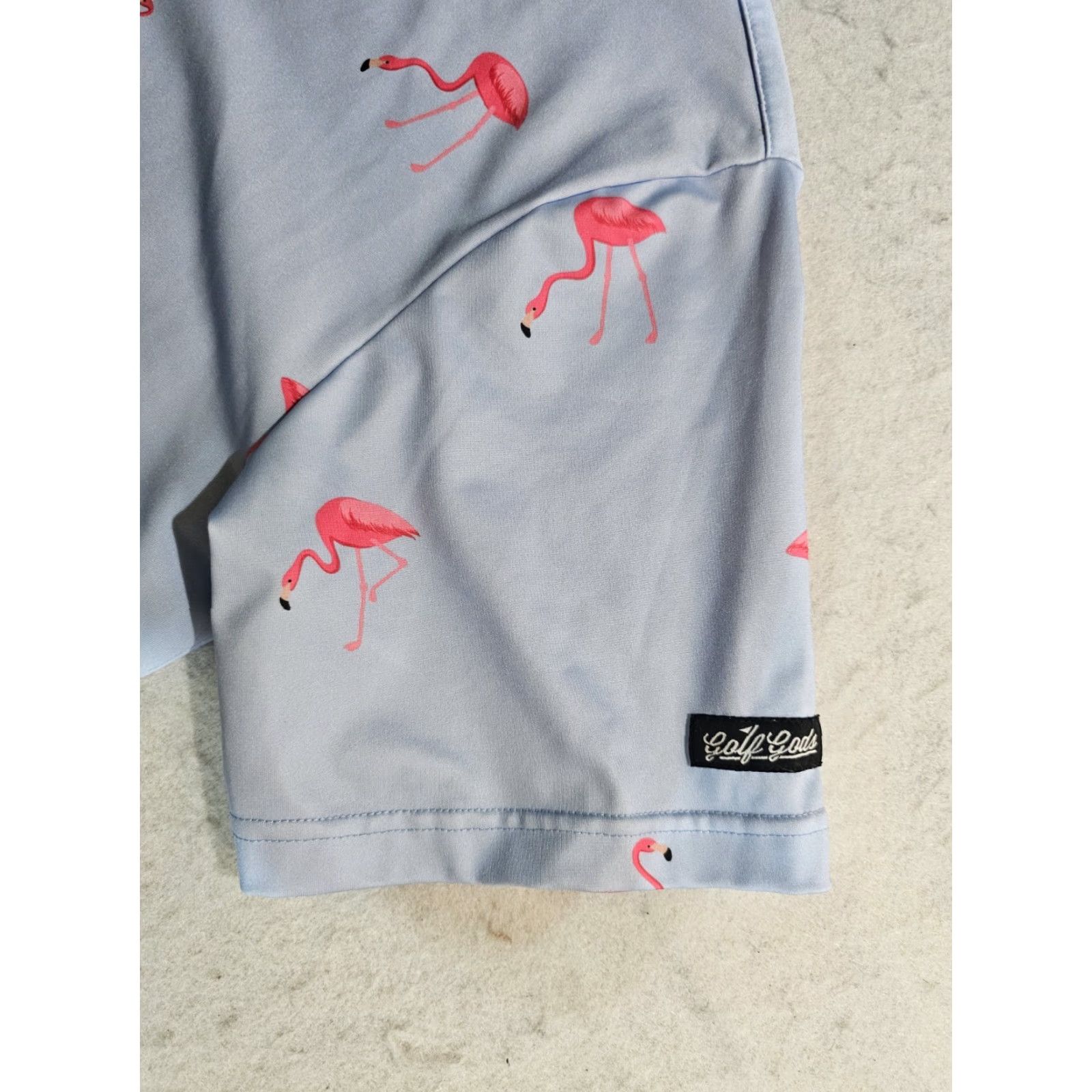 Vintage VINTAGE Golf Gods Australia Flamingo Stretch Performance Polo Shirt Short Sleeve Size Lg Size US L / EU 52-54 / 3 - 5 Thumbnail