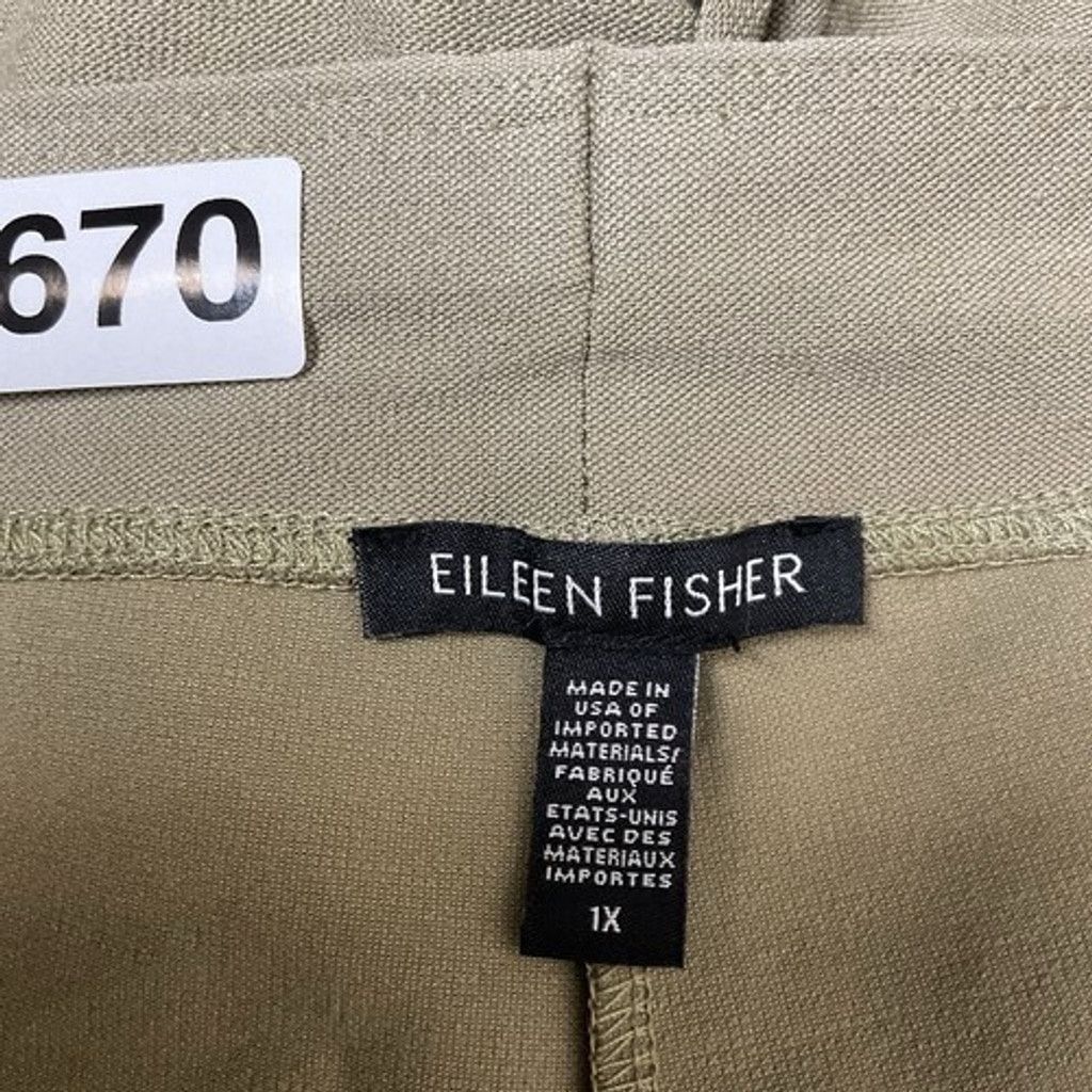 Eileen Fisher Eileen Fisher Crepe Stretch Slim Skiny Pants Women Size 1X Size 41" - 2 Thumbnail