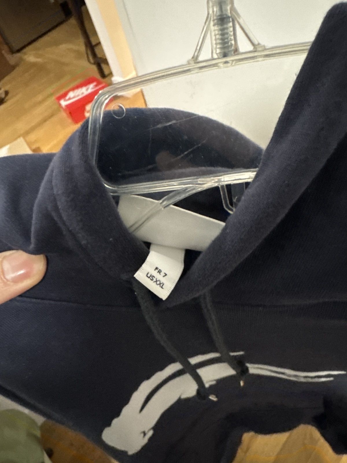 Lacoste Lacoste Navy blue logo hoodie size XXL Size US XXL / EU 58 / 5 - 3 Thumbnail