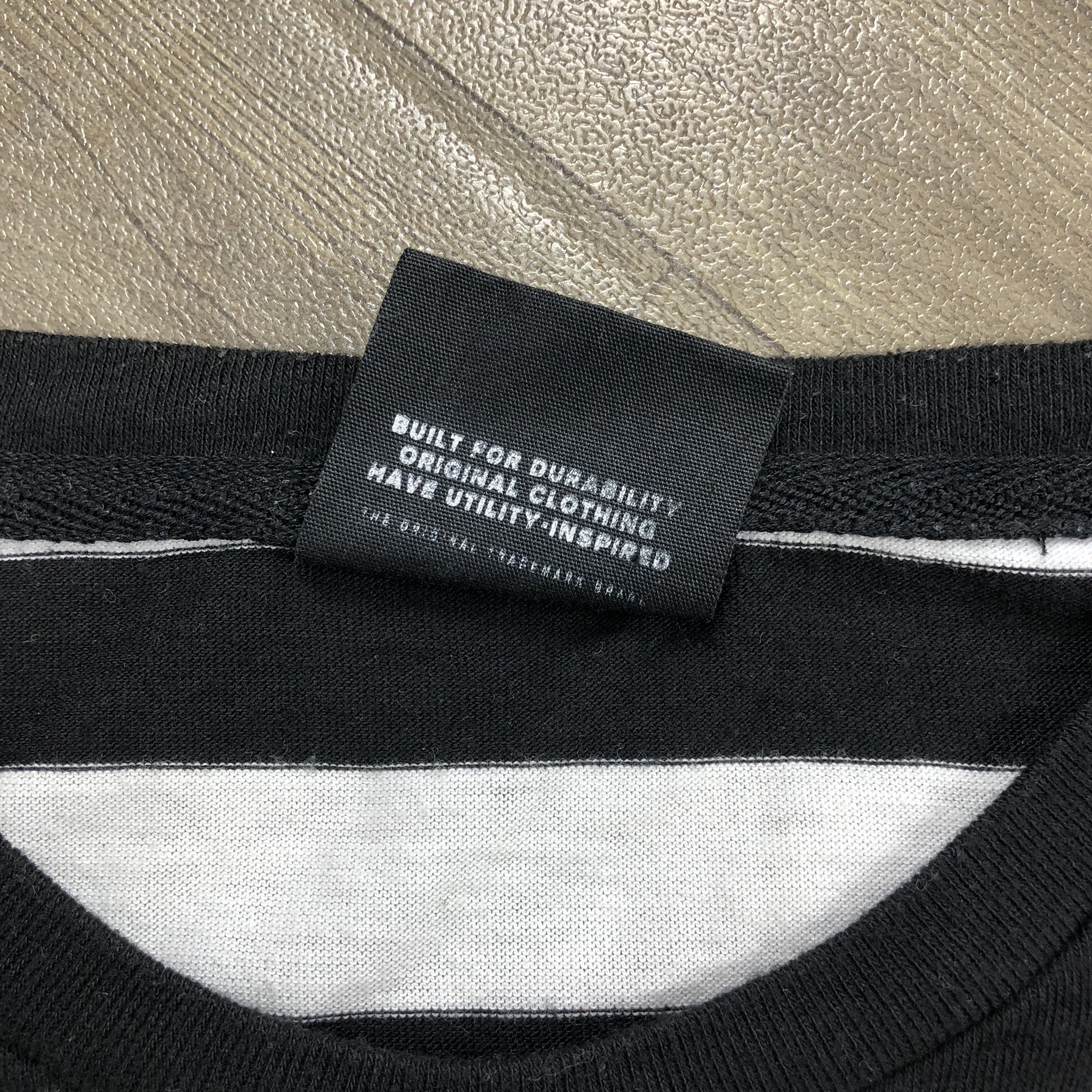 If Six Was Nine 2000s Durante Poem Cross Lgb Punk Goa Striped LongSleeve Size US M / EU 48-50 / 2 - 7 Thumbnail