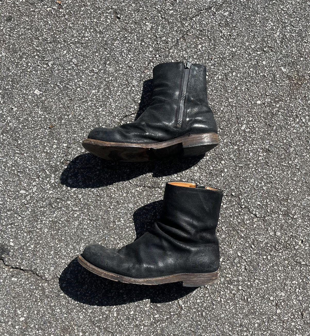 T*様 attachment×guidi 6hole leather boot Guidi × Kazuyuki Kumagai Attachment Attachment Reversed