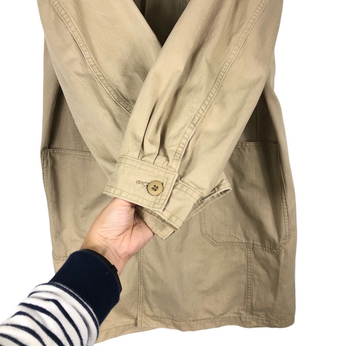 FiveBrother × Japanese Brand 🔥Rich Brown - Long Fly Coats Double Breast Jacket Size US L / EU 52-54 / 3 - 11 Thumbnail