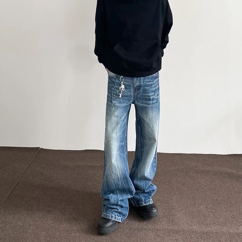 Vintage Mens Jeans Baggy Y2k Streetwear Trousers Loose Straight Leg Size US 34 / EU 50 - 4 Thumbnail