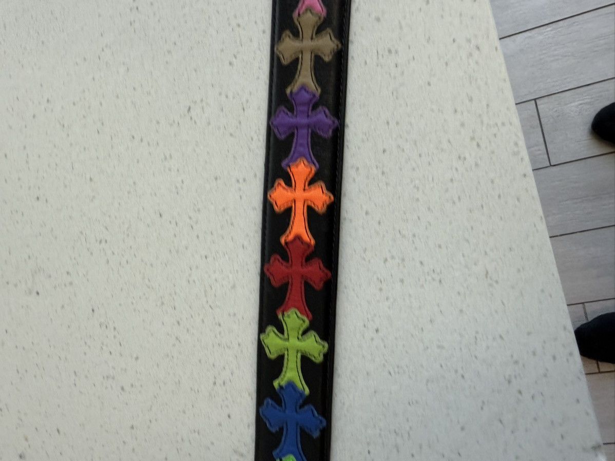 Chrome Hearts Multicolor Rainbow Cross Strap Size 38 - 13 Thumbnail