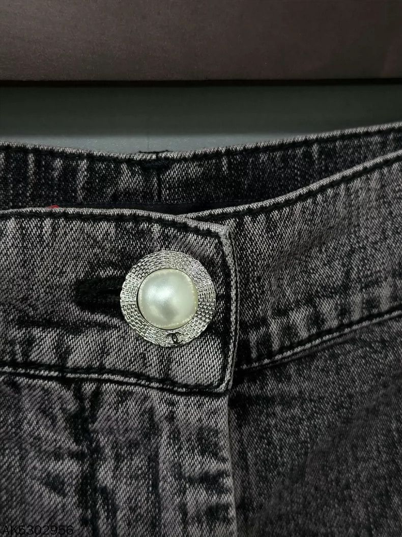 Chanel Color Blocked Denim Pants by Chanel Size 37" - 4 Thumbnail