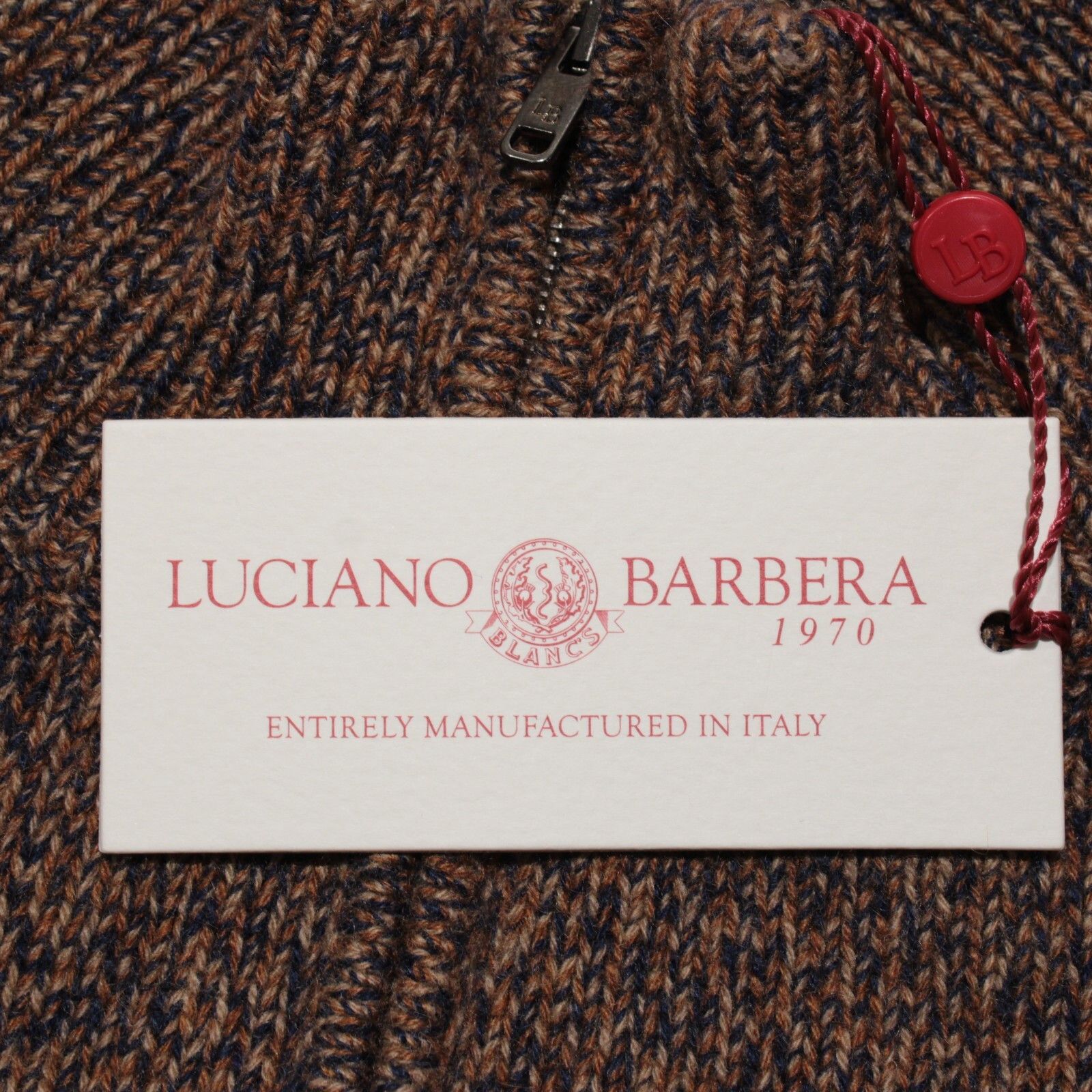 Luciano Barbera Luciano Barbera Sweater Size US M in Brown Size US M / EU 48-50 / 2 - 2 Thumbnail
