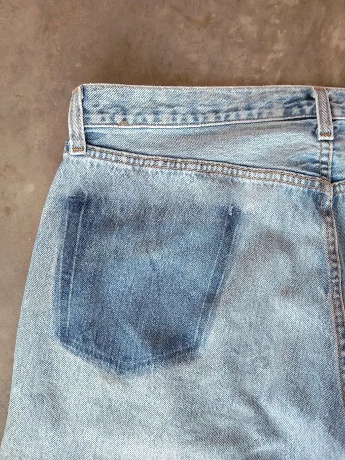 Levi's 90s Vintage Levi's 501 Made In USA Distressed Jeans 36x34 Size US 36 / EU 52 - 3 Thumbnail