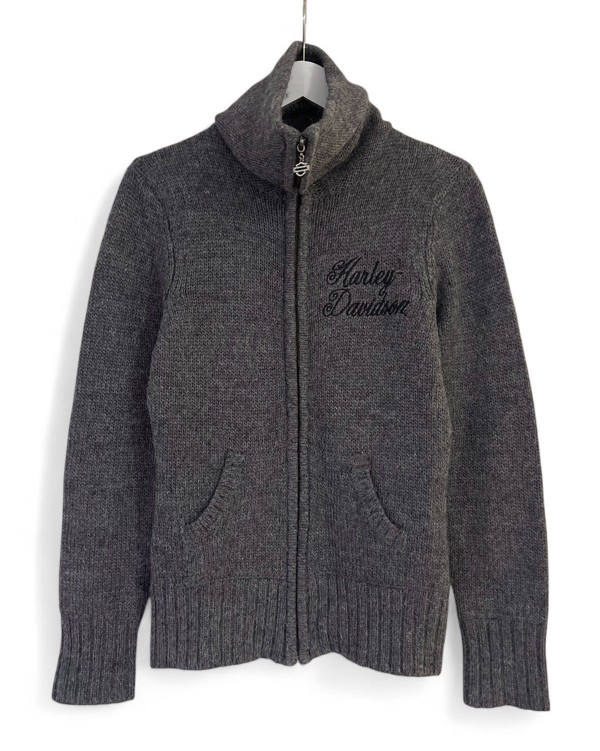 Harley Davidson × Vintage Harley-Davidson Logo Alpaca Wool Sweater Jumper Women's M Size M / US 6-8 / IT 42-44 - 1 Thumbnail