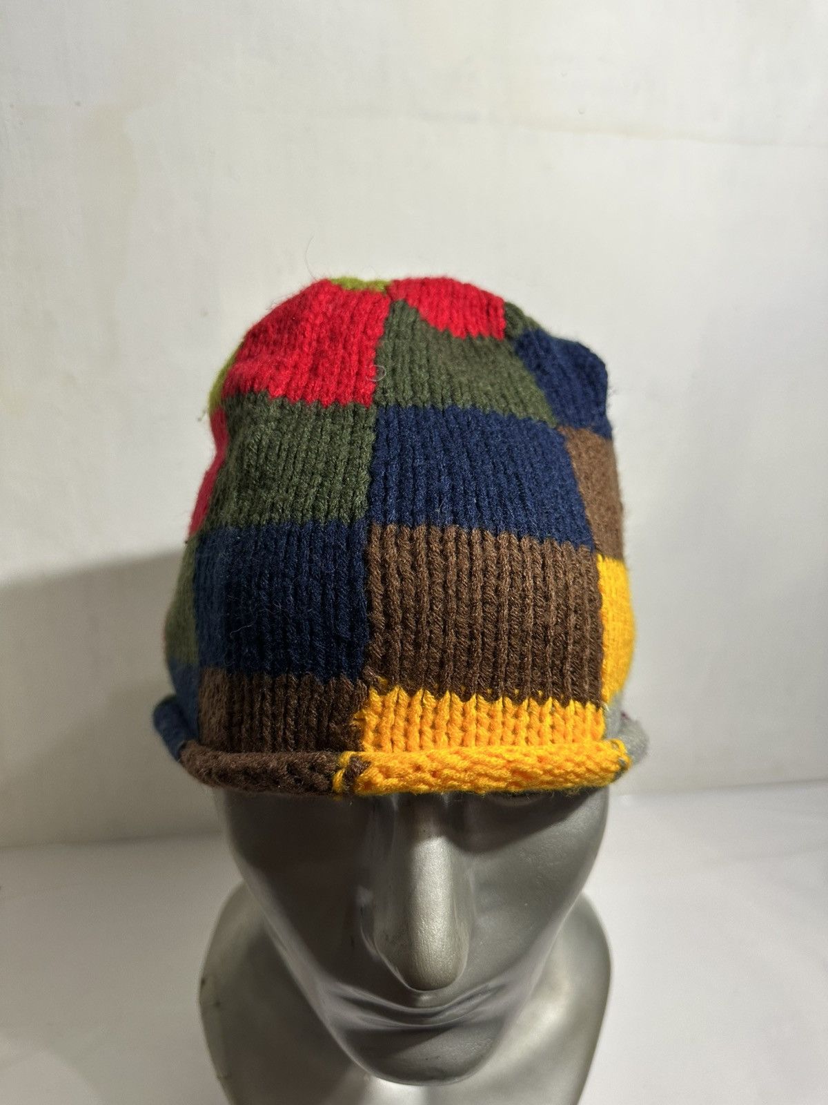 Handmade × Japanese Brand Hand Made Grace Multicolor Knitted beanie Hats Size ONE SIZE - 2 Thumbnail