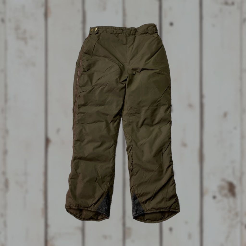 Eddie Bauer VINTAGE Eddie Bauer Down Blizzard Proof Insulated Pants Goose Down Sz 26 USA Brown 1960s Mens Size US 30 / EU 46 - 1 Thumbnail