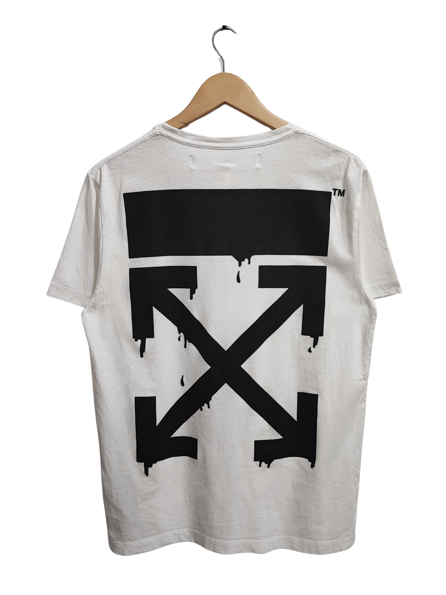 Off-White OFF-WHITE - BART PEACE SIGN S/S SLIM FIT TEE Size US L / EU 52-54 / 3 - 2 Thumbnail