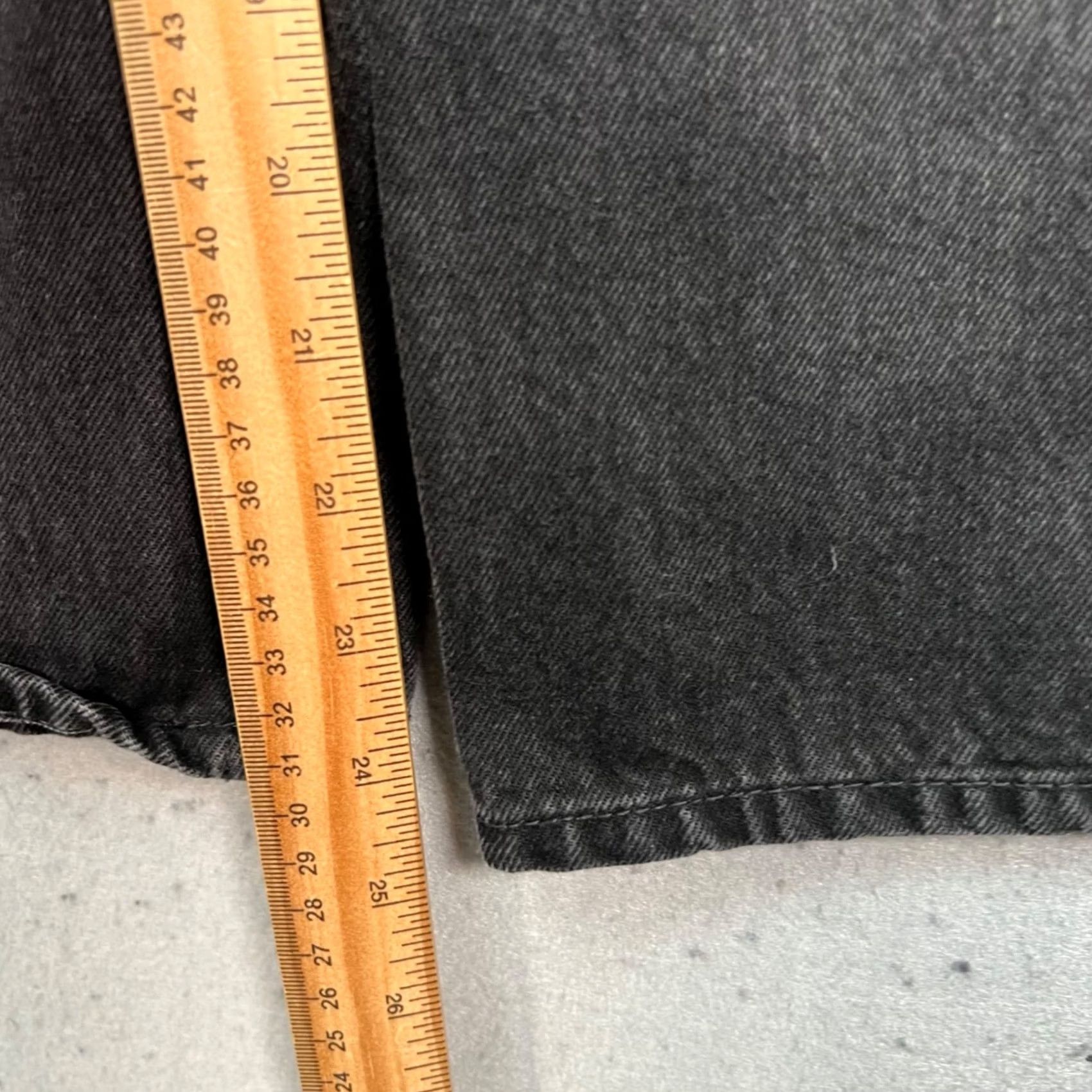Zara Zara Jeans Womens Size 4 Black Wide-Leg High-Waisted Denim 5-Pocket Rise High Vintage No 90s Womens Jeans Size 27" / US 4 / IT 40 - 6 Thumbnail