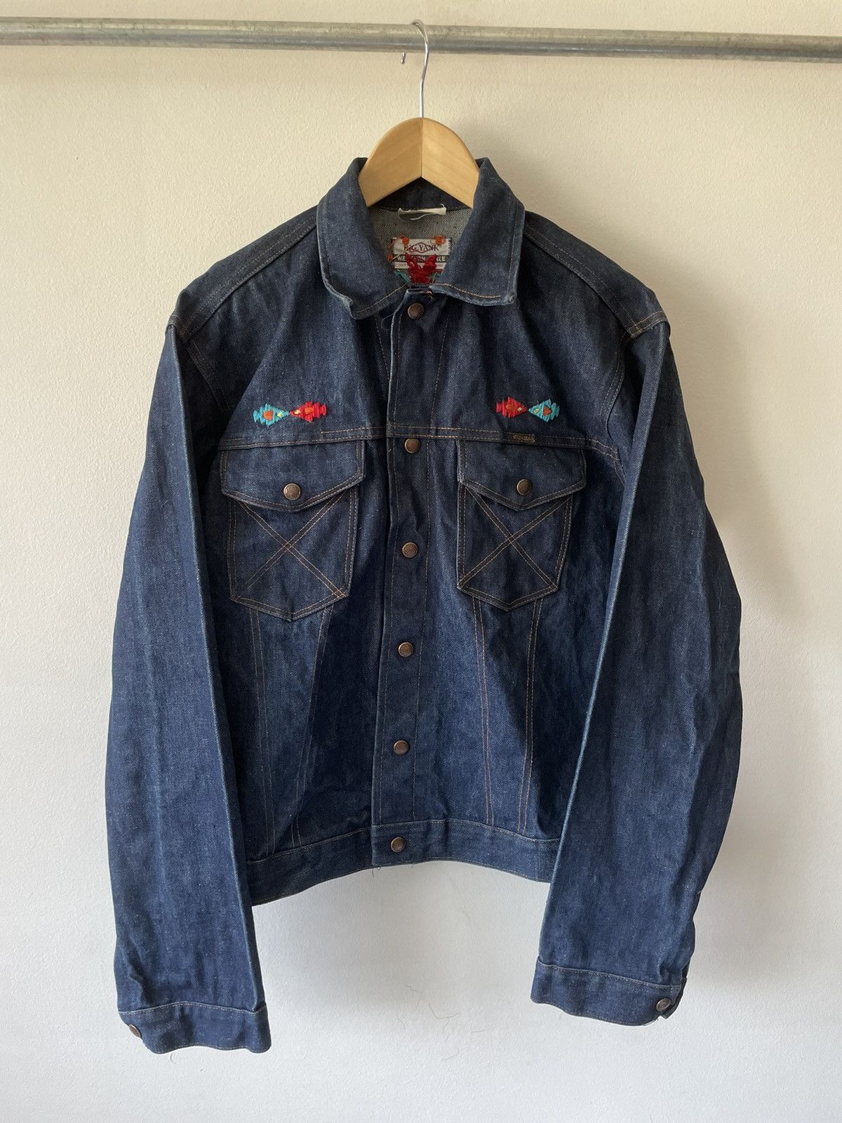 Vintage Vintage 60s Big Yank Western Style Sanforized Denim Jacket Size US L / EU 52-54 / 3 - 1 Thumbnail