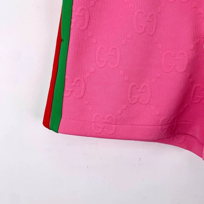 Gucci Gucci SizeXS Pink logo embossed drawstring casual shorts Size 25" / US 0 / IT 36 - 4 Thumbnail