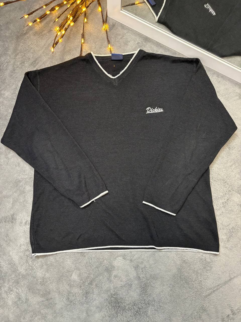 Dickies × Vintage Vintage Y2K DICKIES GRAPHITE RIBBED KNIT SWEATER Size US XL / EU 56 / 4 - 1 Thumbnail