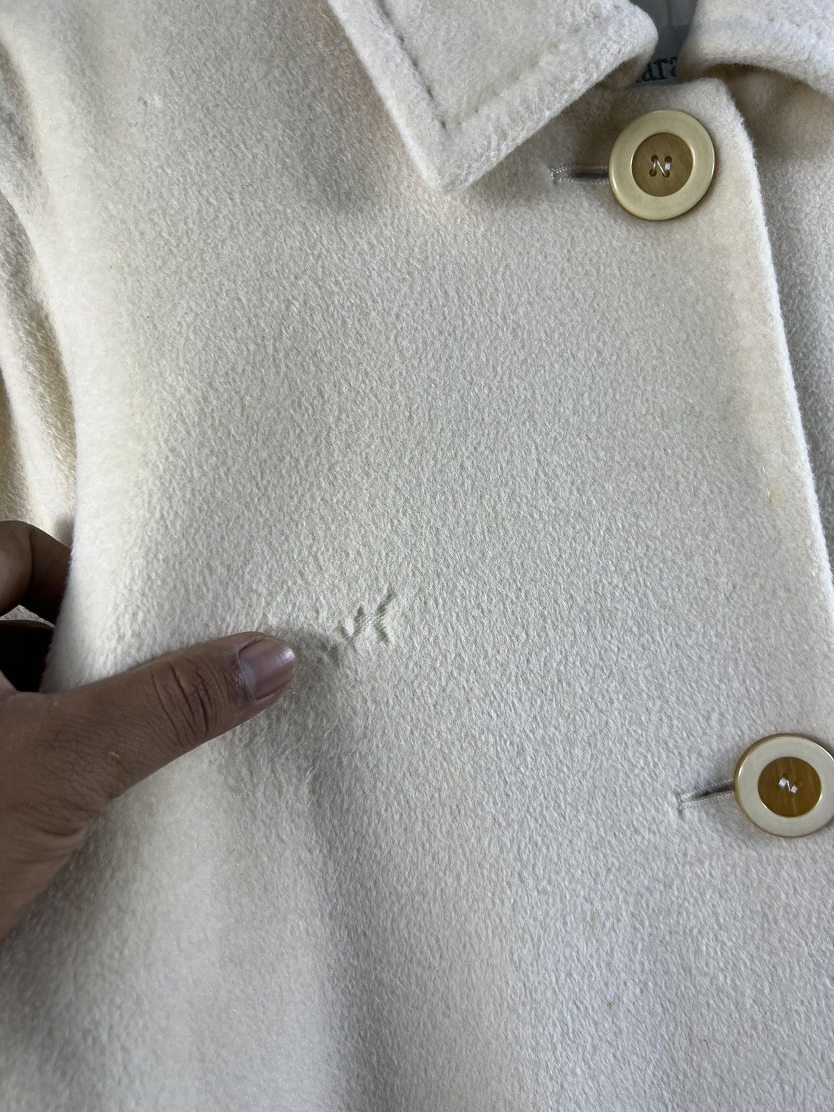 Max Mara × Weekend Max Mara 🔥 MAX MARA LUXURY CREAM WHITE OVER COAT🔥 Size L / US 10 / IT 46 - 5 Thumbnail