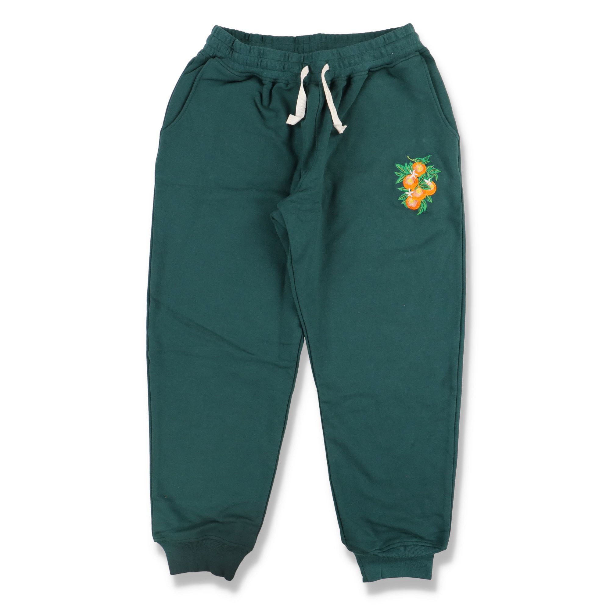 Casablanca Green Embroidered La Fleur D'Oranger Sweatpants Size 38" / US 16 / IT 52 - 1 Thumbnail