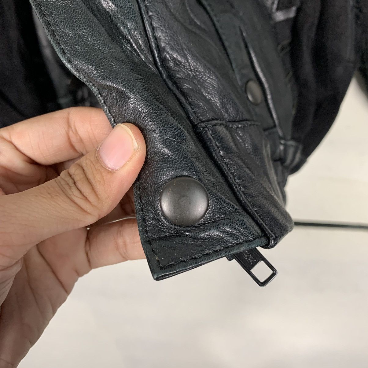 Japanese Brand Japanese Brand Moare Leather Jacket Size US M / EU 48-50 / 2 - 14 Thumbnail