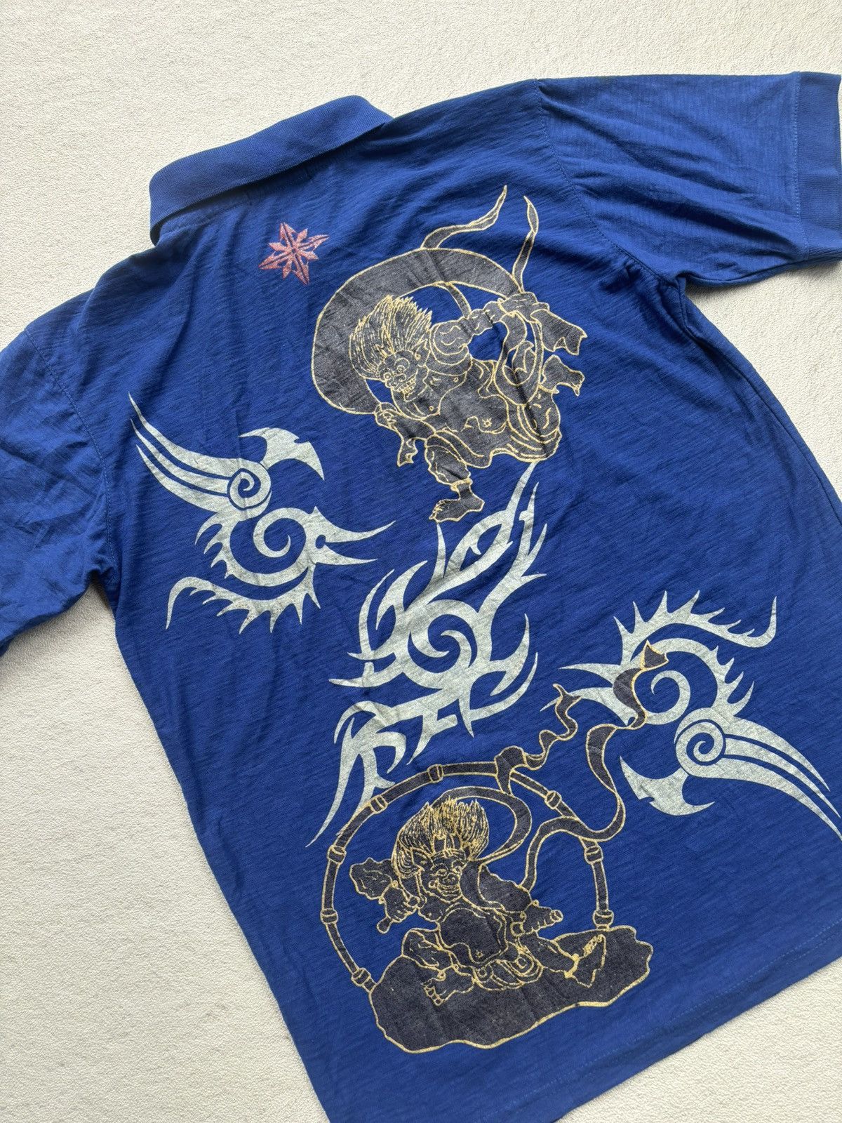 Vintage Y2k Cap Wing Sukajan Shirt Size US M / EU 48-50 / 2 - 3 Thumbnail