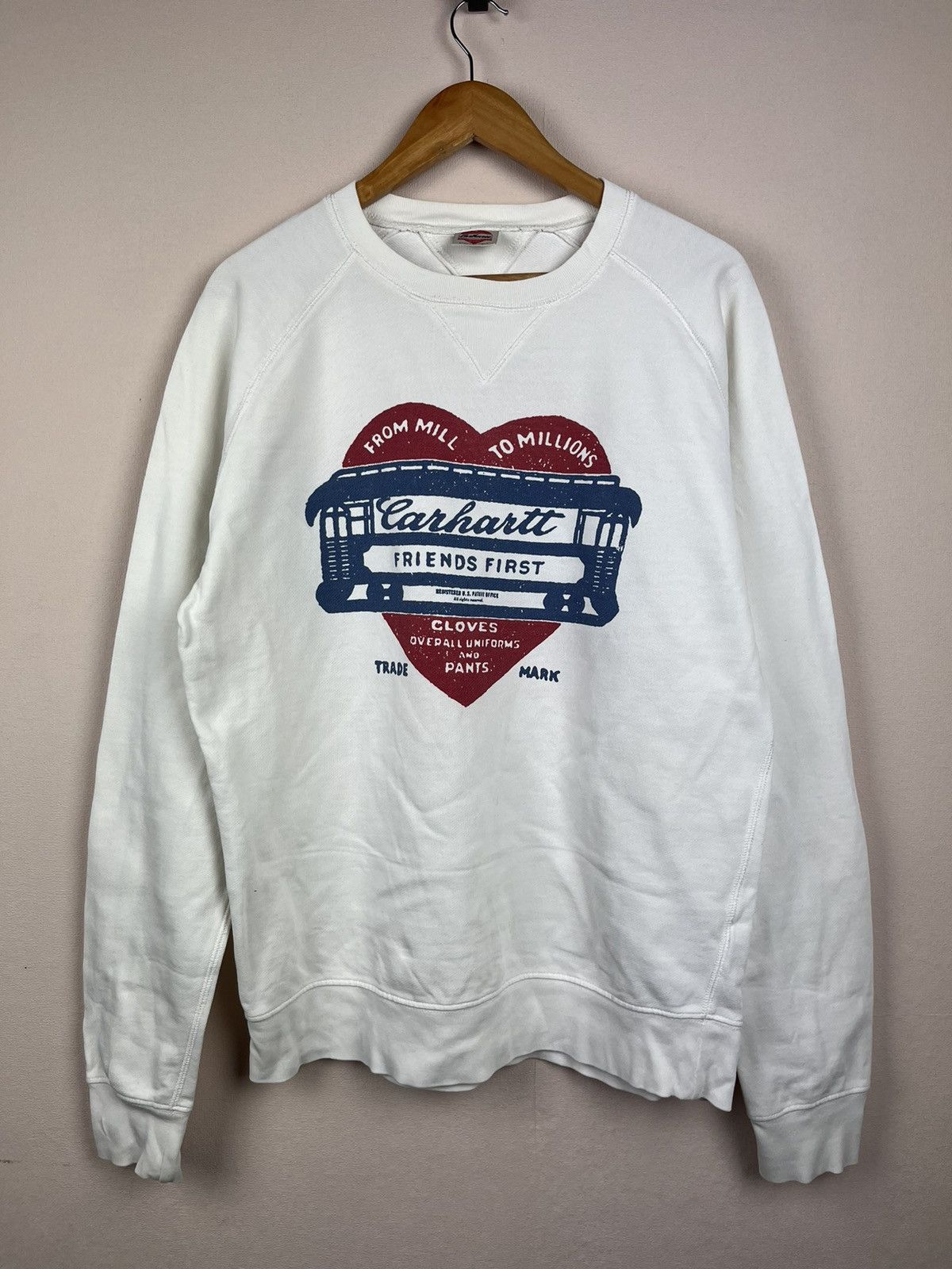 Carhartt Carhartt Union Made Heart Logo Sweatshirt Vintage Y2k Size US XL / EU 56 / 4 - 1 Thumbnail