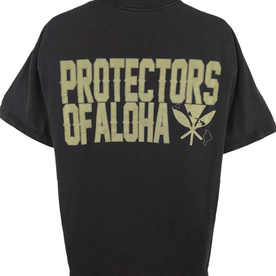ALOHAS VINTAGE Strictly Aloha T Shirt Mens Size XL Black Protectors Of Aloha Hawaiian Tee Size US XL / EU 56 / 4 - 4 Thumbnail