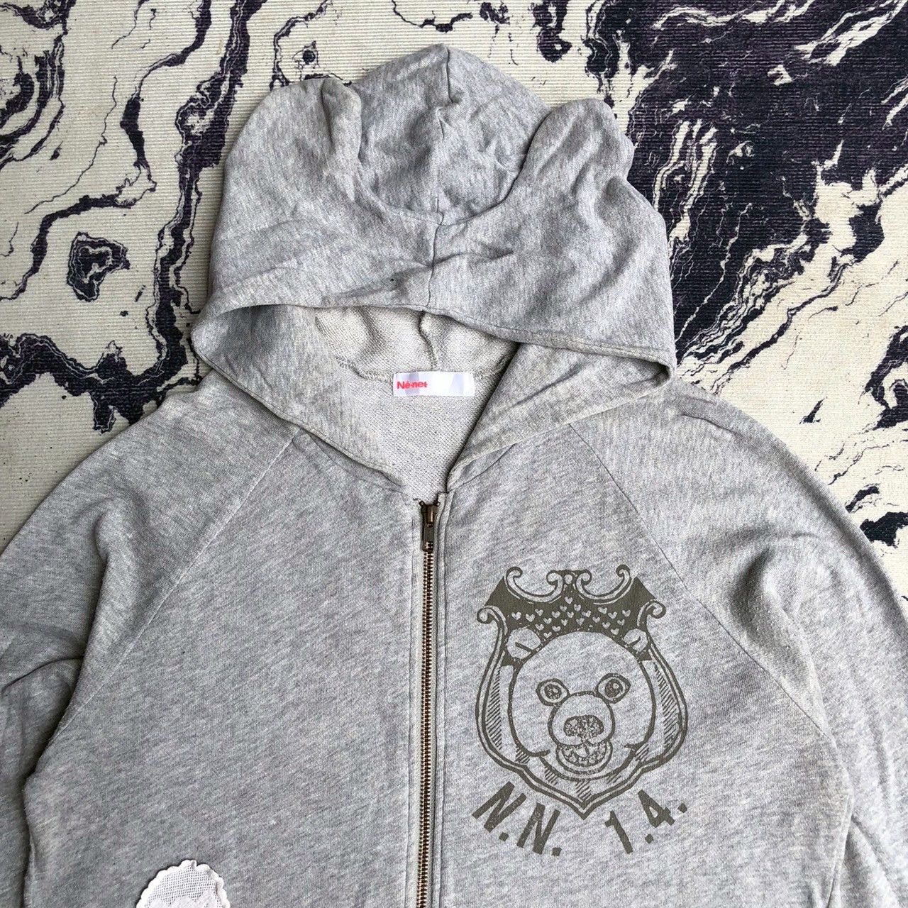 Ne-Net Vintage Y2K Ne-net Zip Hoodie Bear Crown Graphic Size M / US 6-8 / IT 42-44 - 2 Thumbnail