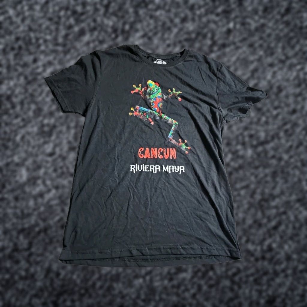 Vintage Mens M Mexico Cancun Riviera Maya Frog Travel Souvenir T Shirt Size US M / EU 48-50 / 2 - 1 Thumbnail