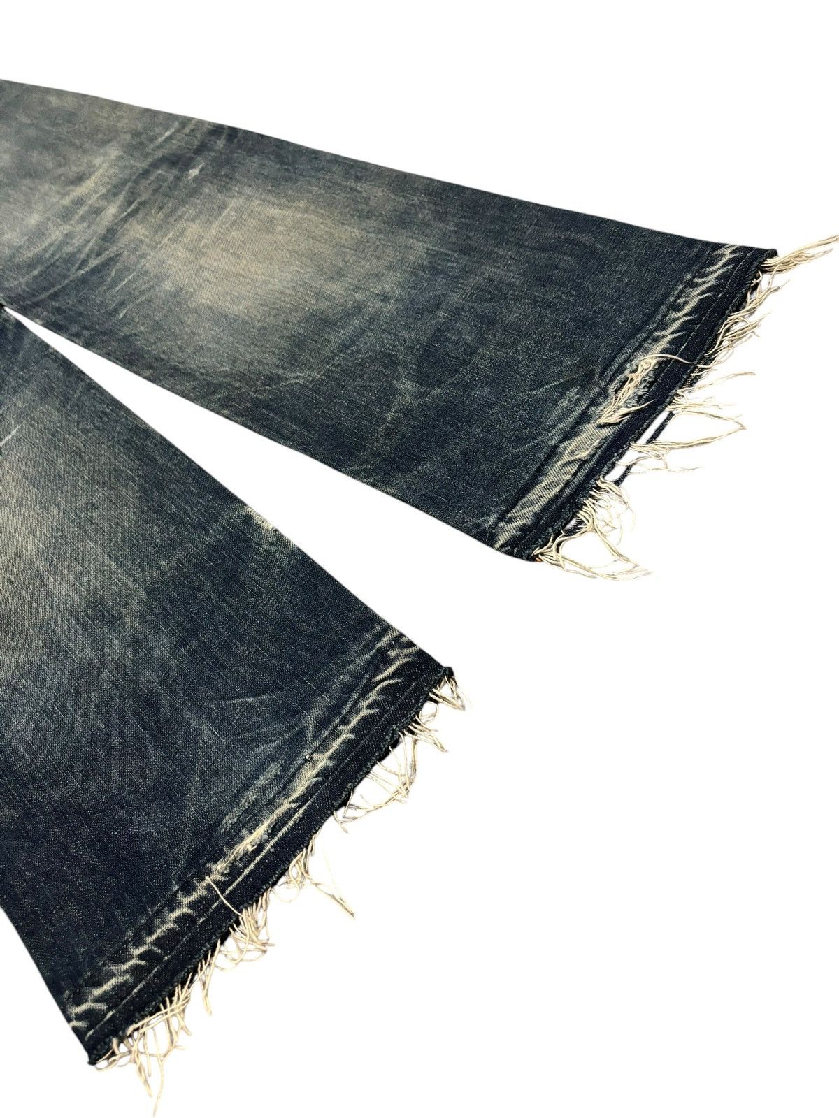 45rpm × Japanese Brand 90s Vtg 45rpm Distressed Faded Reworked Jeans Size US 30 / EU 46 - 7 Thumbnail