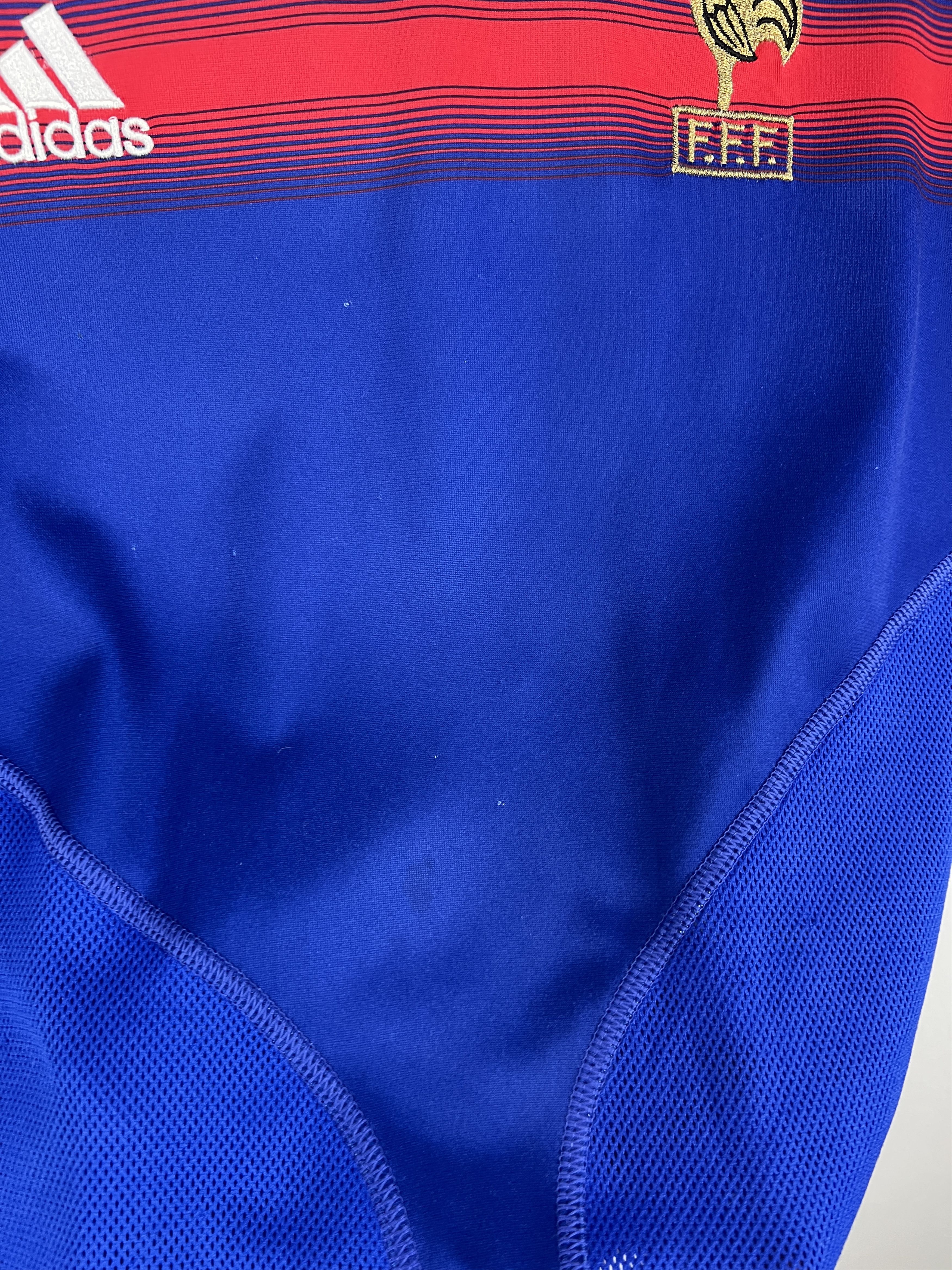 Adidas France Home football shirt 2004 Soccer Adidas Jersey Trikot Size US XL / EU 56 / 4 - 6 Thumbnail