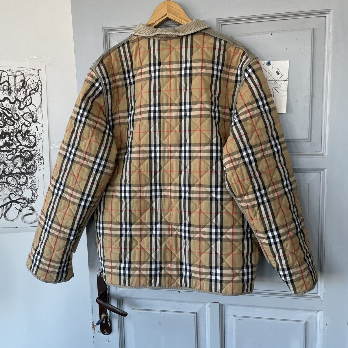 Burberry Vintage Burberrys Quilted Jacket Nova Check C61 Size M / US 6-8 / IT 42-44 - 6 Thumbnail