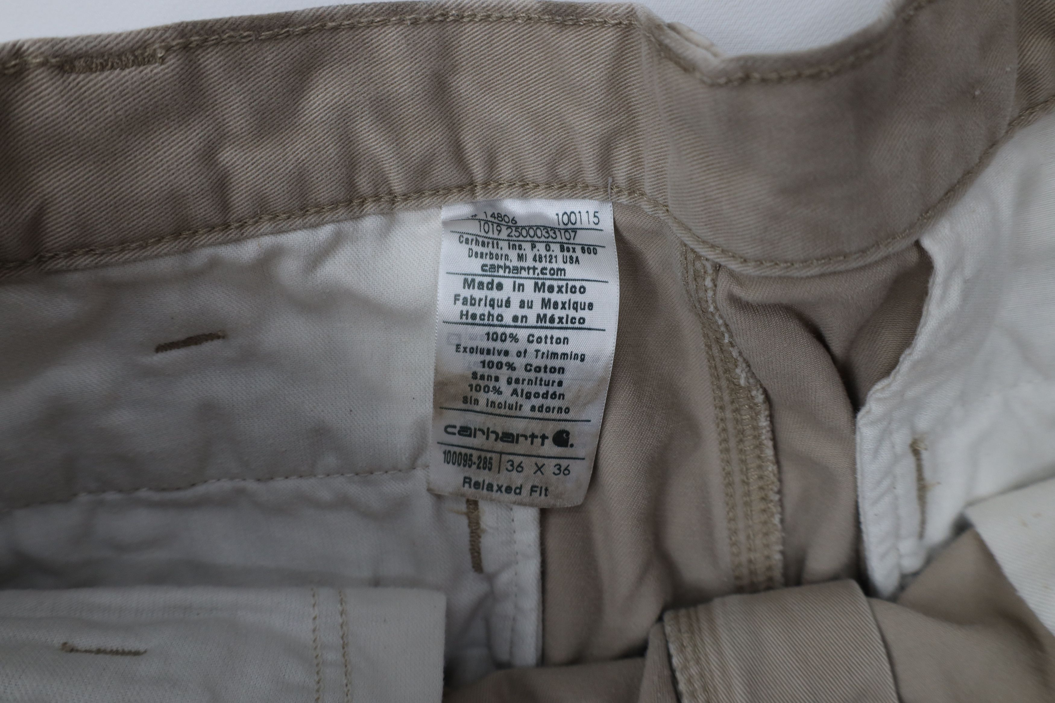Carhartt Vintage Y2K Carhartt Relaxed Fit Wide Leg Chino Pants Tan Size US 36 / EU 52 - 8 Thumbnail